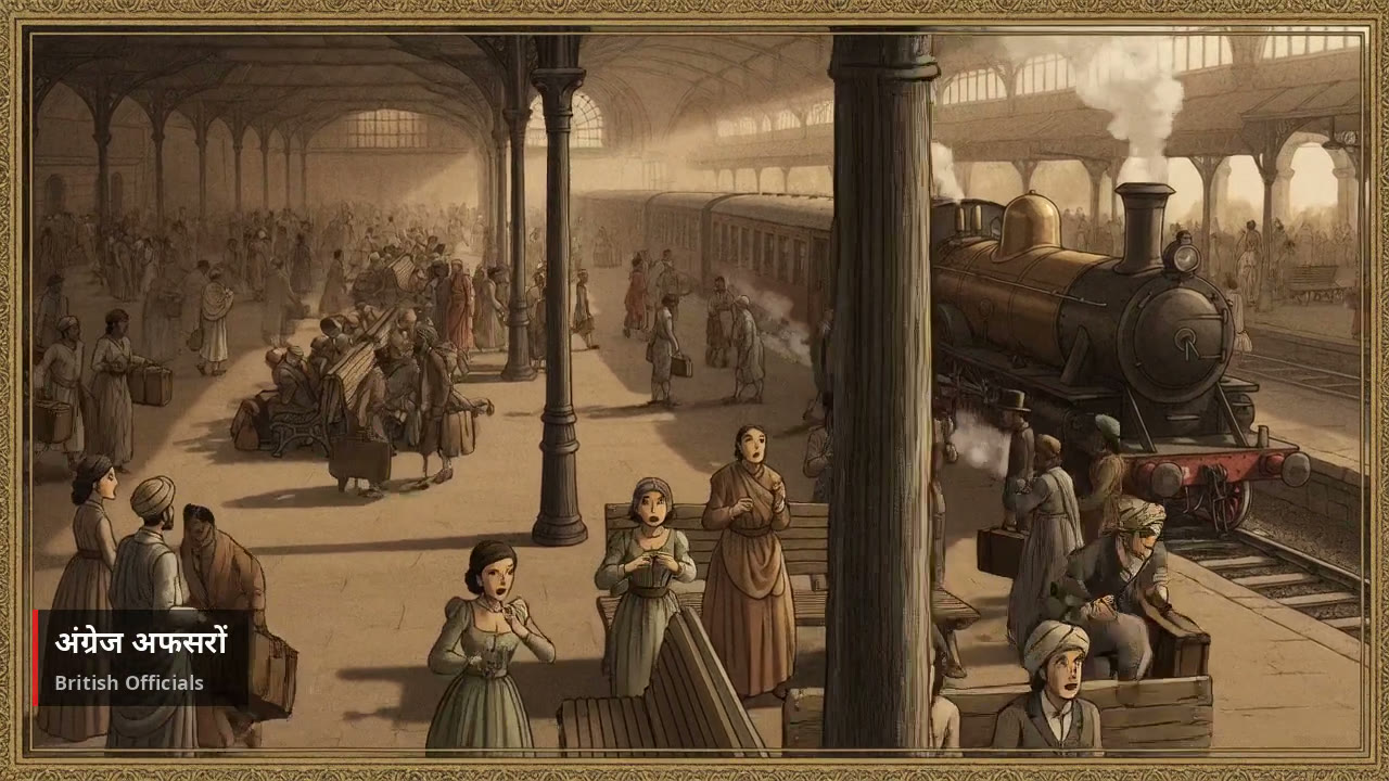 Approved still frame from a generated Hindi documentary